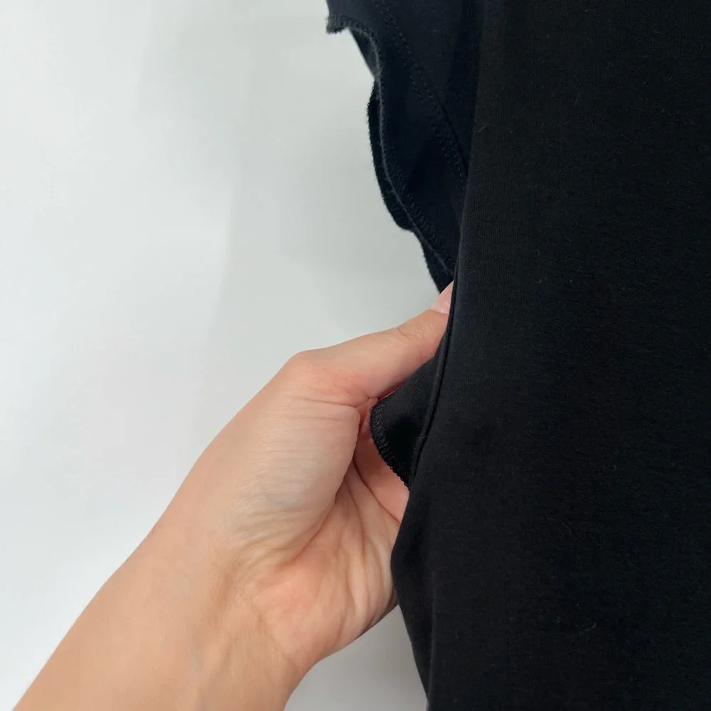 J. Crew Bubble-Hem Mixy Dress in Black